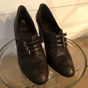 NWOB Stuart Weitzman sz 5.5 Brown Oxford Bootie